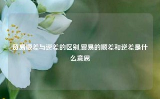 贸易顺差与逆差的区别,贸易的顺差和逆差是什么意思