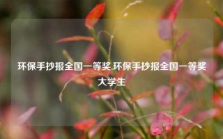 环保手抄报全国一等奖,环保手抄报全国一等奖大学生